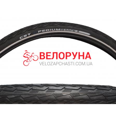 Покрышка 28  x 1.75 х 2, Антипрокол 5mm, с Рефлектором, (Хетин) CST